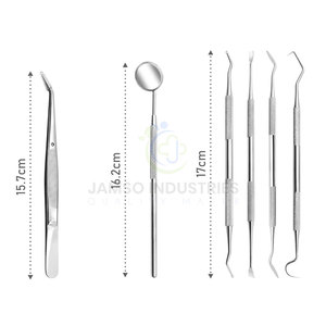 Kit de Herramientas de Cuidado Bucal Premium con Instrumentos Dentales de Acero Inoxidable para una Limpieza e Higiene Profesional - Product Image 2