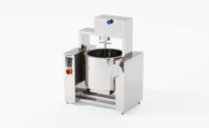 Amicook <b>Induction</b> Rotating Jacketed Steam <b>Kettle</b> (3-blade Tilting Type) Non-Stick Motor Control Panel 380V/440V Model - Product Image 1