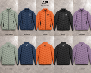 Custom Men's Lightweight <b>Quilted</b> Puffer Jacket Insulated <b>Winter</b> Zip-Up Outdoor Casual Polyester Coat OEM ODM Manufacturer - Product Image 6