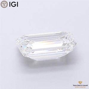 Diamante Cultivado en Laboratorio CVD de Color D y Claridad VVS1, 2.00 Quilates, Corte Esmeralda Excelente, con Certificado IGI, para Colgante de Lujo - Product Image 4