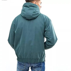 Chaqueta Cortavientos con Capucha y Media Cremallera Verde Oscuro para Hombre, Pantalones de Esquí y Nieve Unisex, Transpirables, de Secado Rápido, Forrados de Forro Polar, 100% Poliéster - Product Image 4