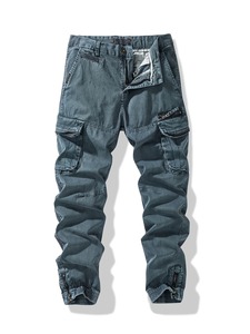 OEM Service <b>Mens</b> Cargo Pants <b>For</b> Worker <b>Loose</b> Fit Multi Pocket Casual Streetwear <b>Trousers</b> <b>for</b> Daily Wear Breathable Midweight - Product Image 1