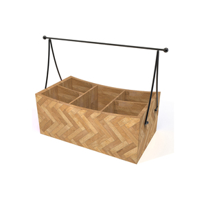 Customized Wooden Caddy Multipurpose Holder with Spacious Compartments <b>for</b> Organized Display - Product Image 3