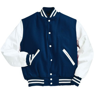 Blouson universitaire réversible en laine de baseball personnalisé, style Letterman, respirant, avec logo brodé fini, qualité supérieure - Product Image 1