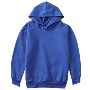 Sweat à capuche décontracté oversize pour enfants (garçons et filles), uni, doux, tendance, avec poche, réversible, en molleton de coton pour l'hiver, fabriqué au Bangladesh - Product Image 1