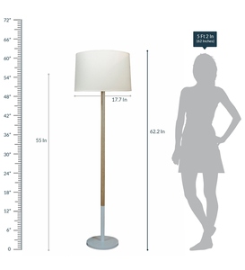 Lampe de sol club de luxe à abat-jour en tissu blanc dynamique avec base métallique, OEM ODM, faible MOQ, prix usine, vente en gros, approvisionnement en vrac - Product Image 2