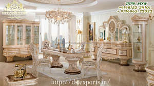 Ensemble de meubles de salle à manger de style Maharaja, lourdement sculpté, authentique et luxueux, ensemble de table à manger de luxe, ensemble de salle à manger de luxe pour roi - Product Image 6