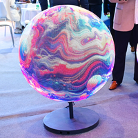 Esfera de vídeo LED circular a todo color personalizada de fábrica ShenZhen Pantalla de globo de bola redonda 3D pantalla esférica para publicidad