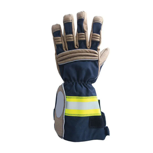 Gants de sapeur-pompier en cuir, isolants thermiquement, ignifuges, pour le sauvetage et l'extrication, gants de sécurité haute performance - Product Image 5