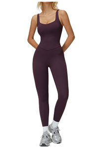 <b>Men's</b> Black Square Neck <b>Spaghetti</b> <b>Strap</b> <b>Tank</b> <b>Top</b> High Waist Leggings Moisture Wicking Fitted Anti-Exposure 100% Polyester Sport - Product Image 6