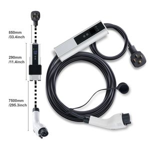 Cargador Portátil para Vehículos Eléctricos Nivel 2 con Cable de Carga de 25 pies, 40A/32A/24A/16A Ajustable, con Enchufe NEMA 14-50P - Product Image 4