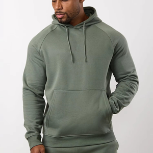 New Arrival Heavyweight Fleece Polyester/Cotton Activewear <b>Hoodie</b> Men Solid Autumn Eco-Friendly Waterproof <b>Workout</b> Gym Pocket - Product Image 2