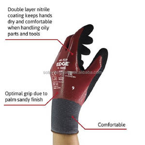 Ansell EDGE 48-919 Gants de sécurité Water & Oil Repellence Glove Oil Resistant Waterproof Glove - Product Image 4