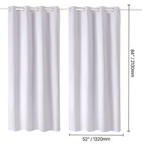 Set di 2 Tende Oscuranti da 84 Pollici di Lunghezza, 52 Pollici di Larghezza Ciascuna, 100% Oscuranti, Isolanti Termici, con 3 Ganci - Product Image 5