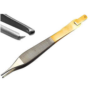 WORLD PRECISION SURGICAL Pince Adson Kocher 1x2 dents, embout de peau, kit chirurgical manuel certifié ISO13485 WPS-BD-30 pour - Product Image 1