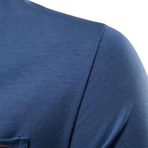 T-shirts de sport pour hommes avec logo personnalisé découpé et cousu, séchage rapide, respirants, en coton/polyester - Product Image 6