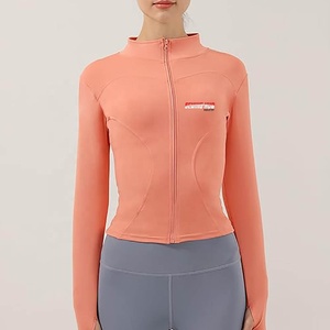 Wholesale Custom Logo And Design High Quality Yoga <b>Jacket</b> for Women Comfortable Soft Fabric <b>Workout</b> Clothing For Gym And Running - Product Image 3