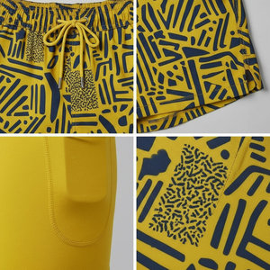 Men's Performance Beach Swim <b>Shorts</b> Lightweight Quick Dry Athletic <b>Shorts</b> with <b>Compression</b> Liner Wholesale Supplier - Product Image 3