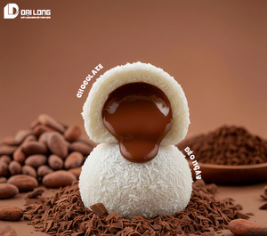 DAI LONG Socola Mochi avec garniture à la crème de fruits et coulis de noix de coco pour le petit-déjeuner, les collations de l'après-midi et les fêtes - Product Image 2