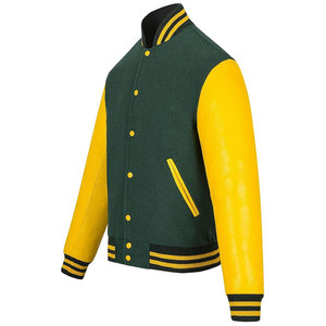 Custom Men's Varsity <b>Jacket</b> Chenille Embroidery Leather Sleeves High Quality Plus Size Baseball Letterman <b>Jacket</b> for Winter - Product Image 2
