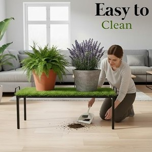 Soporte de Metal para Plantas Apollo 2.O con Césped Verde, Porta Macetas Decorativo para Balcón - Product Image 6