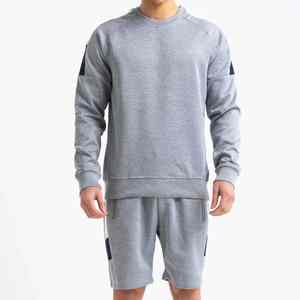 Men Casual Sports Summer Tracksuit Short Sleeve T-Shirts Shorts 2-Piece Crew Neck Quick-Dry Breathable Cotton Workout <b>Twin</b> <b>Set</b> - Product Image 1