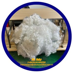 Fibras Discontinuas RPET 100% Recicladas 7D HCS Blancas Grado Reciclable Huecas Conjugadas Siliconizadas PSF para Cojines y Almohadas Textiles del Hogar - Product Image 5