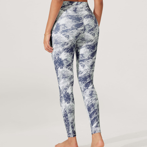 Legging femme dernière mode, design OEM, prix de gros, fabriqué en usine, couleur unie, taille élastique, yoga, strass, haute qualité - Product Image 2