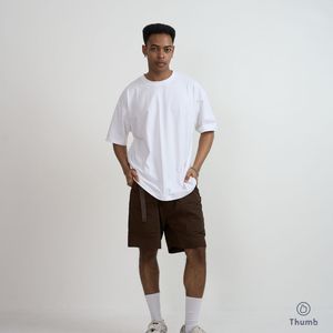 Camisetas Blancas Extra Grandes para Hombre, de Manga Corta, Cuello Redondo, Casuales, Talla Grande, 100% Algodón Jersey, Color Sólido, Transpirables - Product Image 1