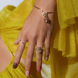 Rectangle Paperclip Link Chain <b>Bracelet</b> Emerald Shape Diamond Cut Toggle Cuff Custom 14K 18K <b>Solid</b> Gold Factory Price Wholesale - Product Image 4
