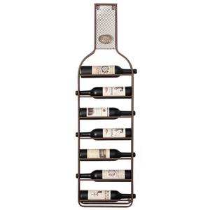 Porte-bouteilles à vin pliable en bois naturel, capacité 9 bouteilles, support rustique en bois, porte-bouteilles à vin accordéon - Product Image 1