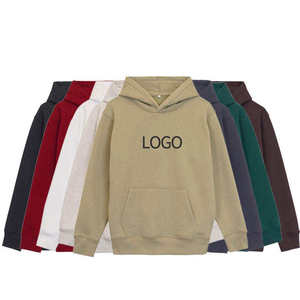 เสื้อฮู้ดดี้แฟชั่นฮิปฮอปสีพื้นแบบหนา ไซส์ใหญ่พิเศษ สำหรับฤดูหนาว ผลิตตามสั่งขายส่ง ทรงปกติ ดีไซน์เรียบง่าย ผ้าฝ้าย 100% - Product Image 1