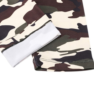 Leggings de yoga camouflage taille haute longueur intégrale en Spandex et Polyester, respirants, avec taille élastique - Product Image 3
