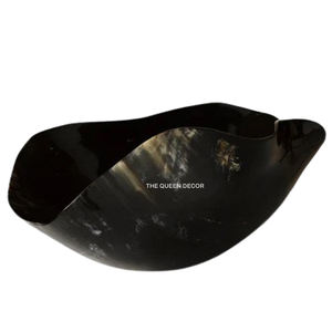 Bol en corne de buffle de forme ovale, design personnalisé, robuste et durable, bols de service pour hôtel et restaurant - Product Image 3