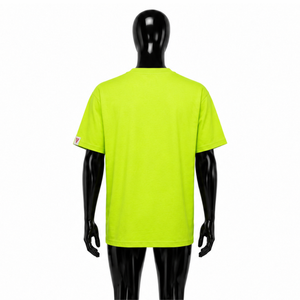 เสื้อยืดสีเขียวมะนาวพิมพ์ลายกราฟิกขนาดใหญ่สำหรับผู้ชาย สไตล์สตรีทแวร์ ระบายอากาศได้ดี ผลิตจากผ้าฝ้ายผสม เหมาะสำหรับออกกำลังกาย รับผลิตเสื้อยืดพร้อมสกรีนโลโก้ตามสั่งขายส่ง - Product Image 3