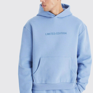 Survêtement léger d'hiver décontracté à capuche 2-en-1 pour homme, 100 % coton respirant à séchage rapide, avec impression par transfert thermique – Vente en gros - Product Image 5