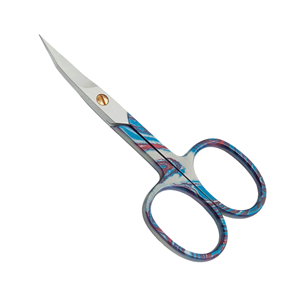 Ciseaux de beauté professionnels en acier inoxydable épais et durables à lame courbée pour les soins des ongles, la manucure, les sourcils et les cils - Product Image 1