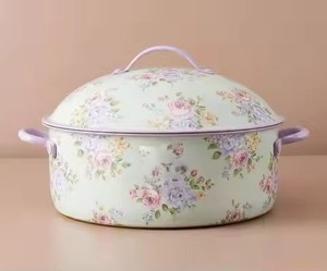 Olla árabe para guisos, color azul real con adornos florales dorados, para mantener la comida caliente, ideal para la mesa de Ramadán y como regalo para Eid. - Product Image 2