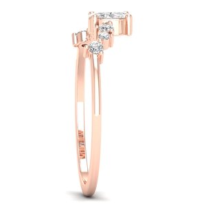 Bagues en or massif 14 carats de qualité supérieure REYES avec diamant de laboratoire HPHT CVD de 0,46 carat, bijoux exquis pour un cadeau d'anniversaire pour elle - Product Image 3