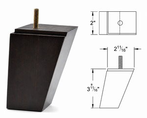Pata de Mueble Moderna Cónica de Madera Maciza para Mesa, Sofá, Exterior y Sala de Estar - Diseño Minimalista, Fácil Instalación, Resistente - Product Image 2