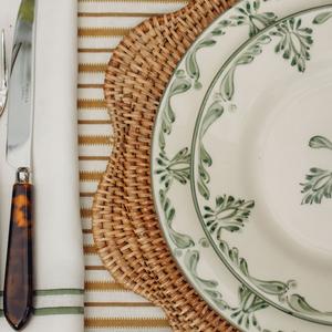 Napperon chargeur en rotin tissé floral de style moderne Accent parfait pour améliorer votre salle à manger Tapis et serviettes de cuisine - Product Image 6