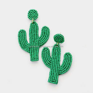 Pendientes Colgantes Bohemios con Flores Bordadas y Cuentas Amarillas Hechas a Mano, Tamaño Personalizado, para Fiesta, Estilo Vaquero Occidental, Unisex, Venta al Por Mayor - Product Image 4