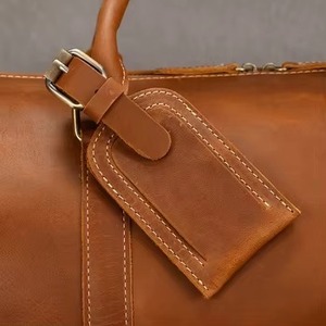 Sacs de voyage en cuir véritable portables en gros, fermeture éclair, taille et couleur personnalisables, unisexe, grande capacité, tendance - Product Image 3