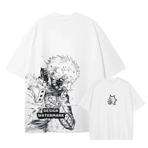 T-shirt blanc slim fit pour homme, sportif, tricoté, manches courtes, col rond, 100% coton, respirant, écologique, séchage rapide - Product Image 2