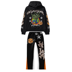 Unisex Acid Wash Oversized Tracksuit Customized DTG New Jogging Sweat Suits for Men Plus Size Winter - Product Image 2