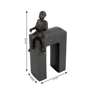 Porte-livres élégants en métal pour la décoration de la bibliothèque à domicile, améliorant l'organisation des étagères avec un design traditionnel élégant et durable, cadeau de mariage - Product Image 3