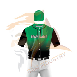 Nouvelle conception d'uniforme de baseball respirant pour hommes, style tendance, ensemble d'uniformes de baseball colorés, uniforme de baseball très vendu - Product Image 5