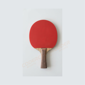Raquette de tennis de table 2026 la plus vendue, manche en bois, caoutchouc rouge à picots extérieurs, lame 7 plis, poignée droite, pour entraînement - Product Image 2