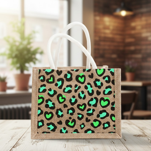 Customized Heavy-Duty Thick Canvas Foldable Grocery Shopping Tote | Reusable Expandable Carry Bag Natural Color Medium Size <b>Silk</b> - Product Image 2