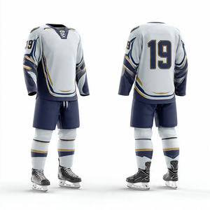 Uniforme Deportivo de Hockey sobre Hielo, Transpirable, con Mangas Estampadas, 100% Poliéster, Unisex para Hombre y Mujer - Product Image 1